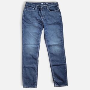 NWT Old Navy Jeans Athletic Taper Basic Dark Wash Blue Denim Mens 36 × 24